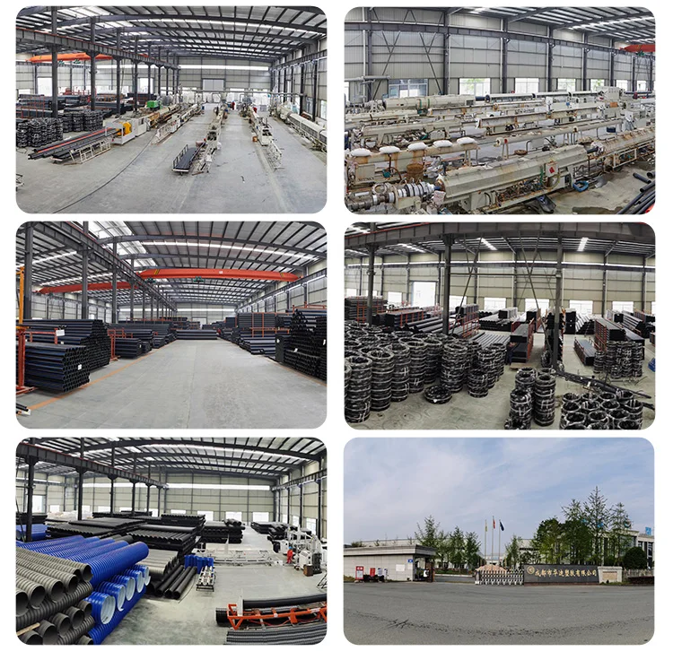 big size hdpe plumbing material double wall corrugated drainage pipe on sale