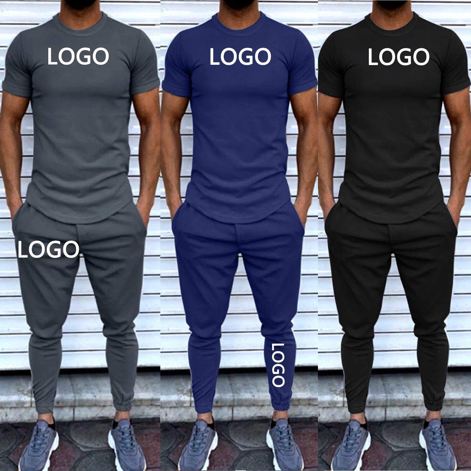 New Arrivals Mens Cotton T Shirt Short Sets Custom Casual Logo Plus Size 2 Piece Short Sets Men Running Sportswear, Pic
New Arrivals Mens Cotton T Shirt Short Sets Custom Casual Logo Plus Size 2 Piece Short Sets Men Running Sportswear, Pic
