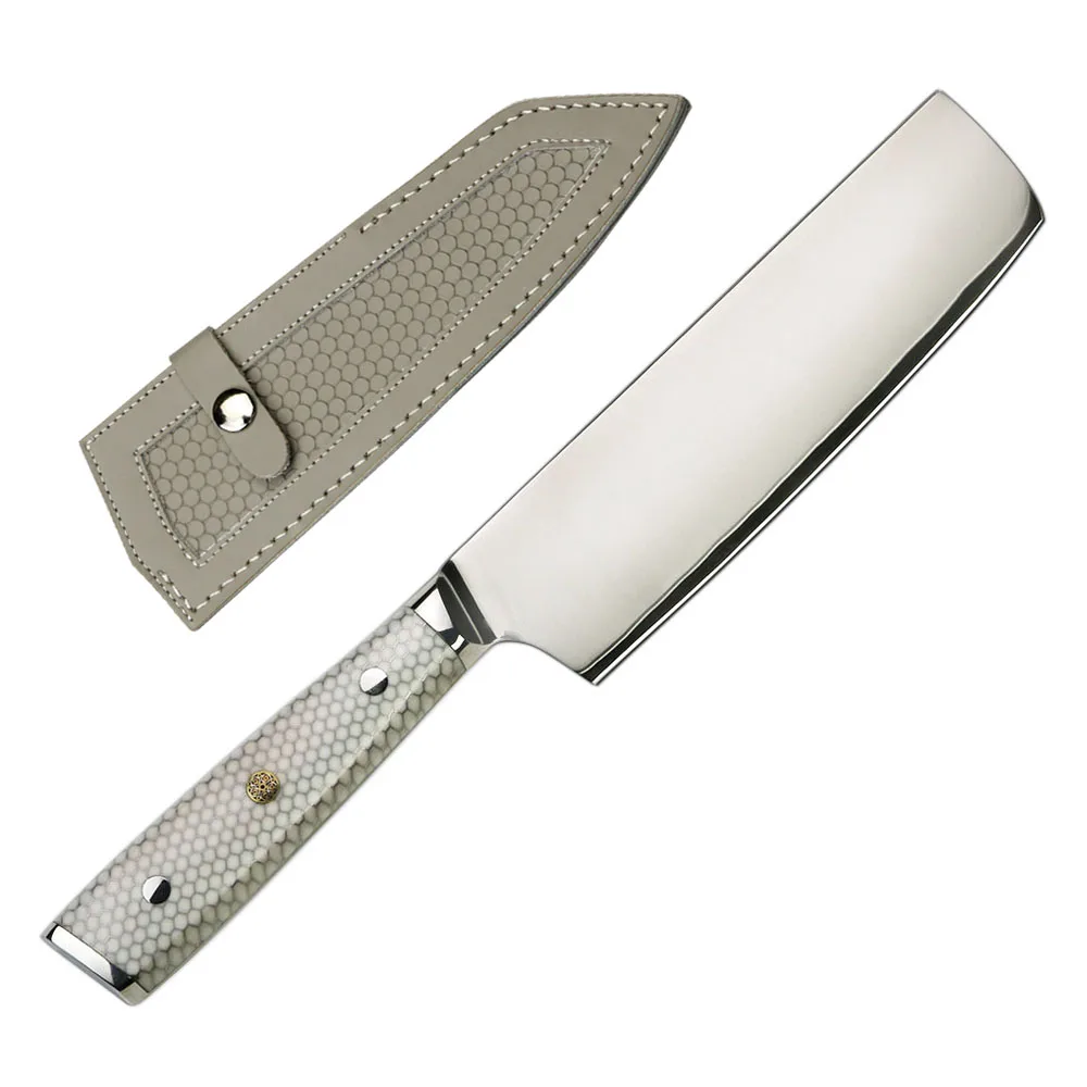 Frosted Sandblast Finished High Chromium 10CR15MOV Stainless steel Kitchen nakiri knife
Frosted Sandblast Finished High Chromium 10CR15MOV Stainless steel Kitchen nakiri knife