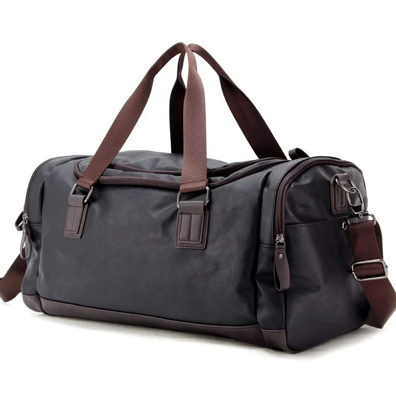Factory direct men's fitness leisure travel handbag PU leather large capacity one-shoulder diagonal travel bag, Black blue brown
Factory direct men's fitness leisure travel handbag PU leather large capacity one-shoulder diagonal travel bag, Black blue brown