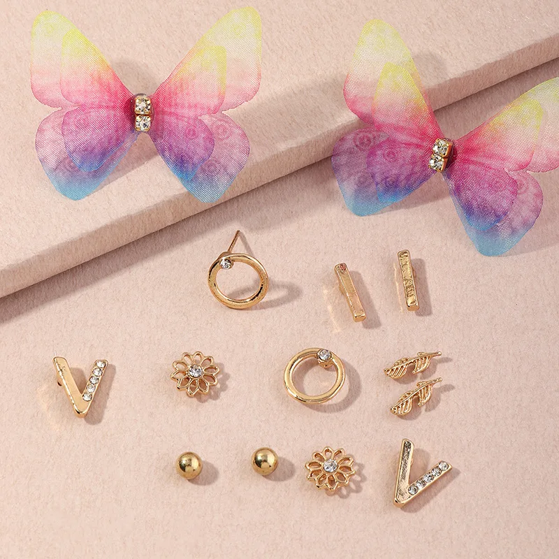 Super Fairy Tulle Transparent Double Layer Simulation Butterfly Hypoallergenic Stud Earrings Jewelry, Picture
Super Fairy Tulle Transparent Double Layer Simulation Butterfly Hypoallergenic Stud Earrings Jewelry, Picture