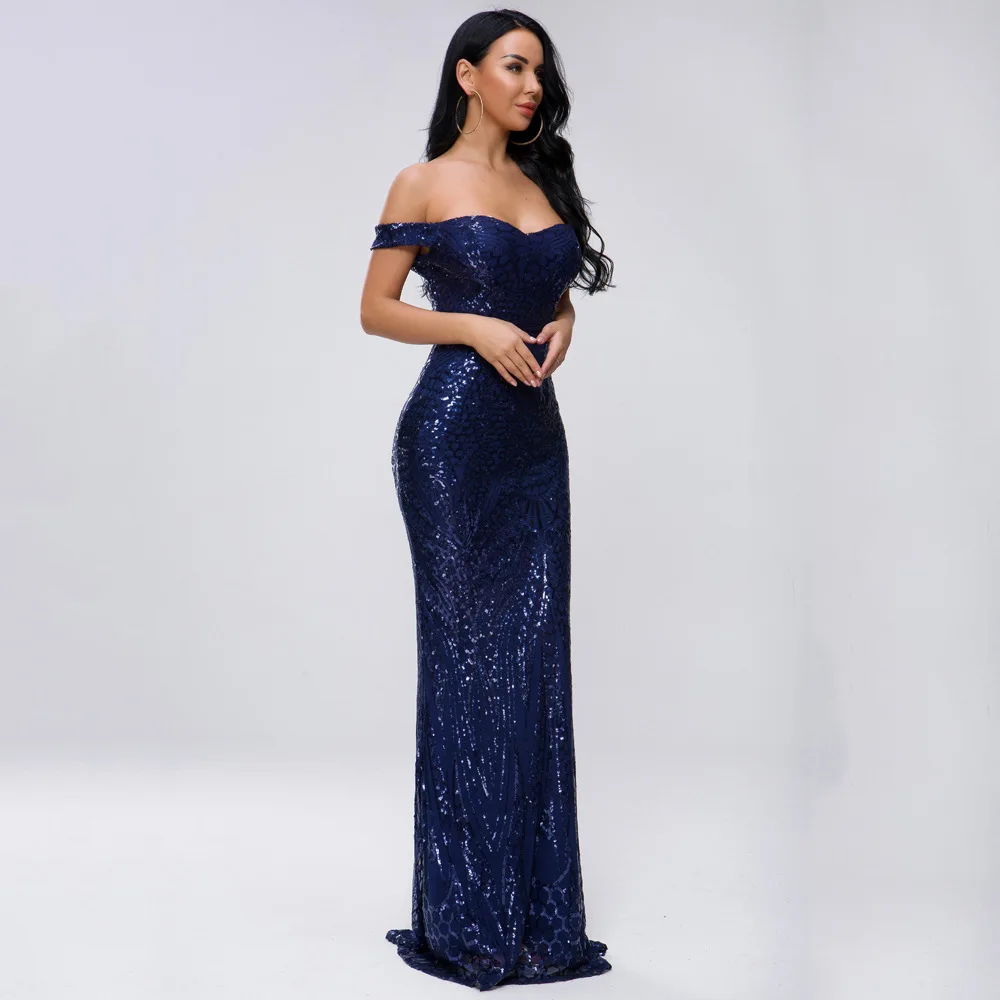 2019 Stylish women dress elegant party v-neck Strapless sequins sexy sleeveless carpet evening ladies gown dress FM-FT4912
2019 Stylish women dress elegant party v-neck Strapless sequins sexy sleeveless carpet evening ladies gown dress FM-FT4912