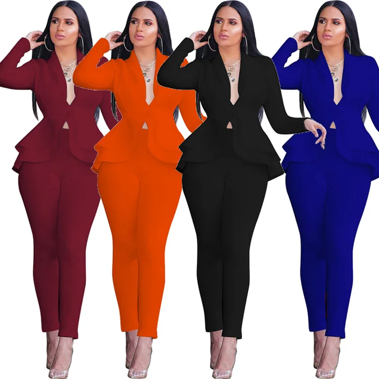 D96033 womens clothes 2021 European and American fashion solid color women tops long sleeve professional uniform casual suit
D96033 womens clothes 2021 European and American fashion solid color women tops long sleeve professional uniform casual suit
