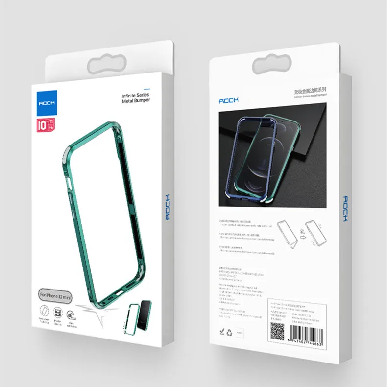 ROCK Creative Cellphone Bumper Coque For iPhone 12 Mini Pro Max Aluminum Metal Hard Shockproof Case Frame Back Cover For Apple
ROCK Creative Cellphone Bumper Coque For iPhone 12 Mini Pro Max Aluminum Metal Hard Shockproof Case Frame Back Cover For Apple