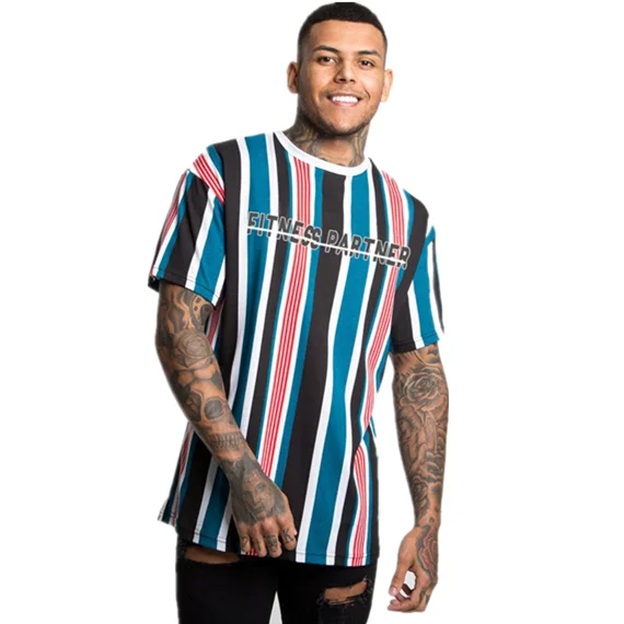 Men's Summer O-Neck Short Sleeve Outdoor Sports Fitness Quick Dry Striped T-shirt For Man
Men's Summer O-Neck Short Sleeve Outdoor Sports Fitness Quick Dry Striped T-shirt For Man
