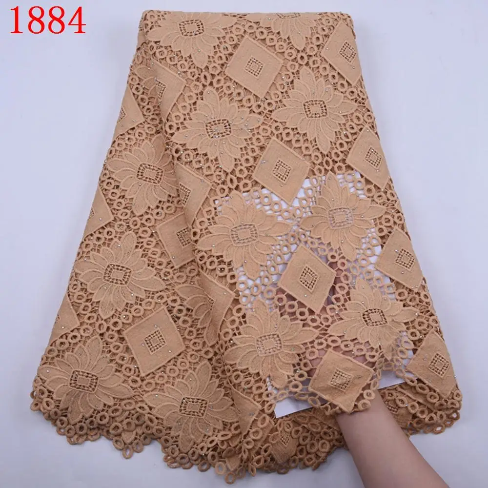 New Arrival African Guipure Cord Net Lace With Stones Embroidery Nigerian Lace Fabric For Party & Wedding 1884
New Arrival African Guipure Cord Net Lace With Stones Embroidery Nigerian Lace Fabric For Party & Wedding 1884