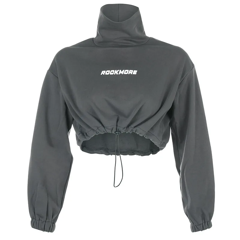 Ladies High Neck Short Hoodies Loose Navel Drawstring Casual Sweater Custom Embroidered Hoodies Women Crop Top Hoodie
Ladies High Neck Short Hoodies Loose Navel Drawstring Casual Sweater Custom Embroidered Hoodies Women Crop Top Hoodie