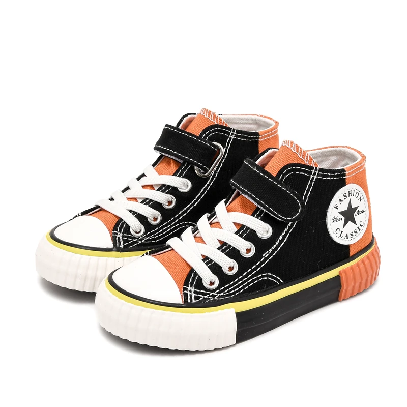 High-top non-slip children canvas shoes men's and girls' trendy soft-soled casual board shoes
High-top non-slip children canvas shoes men's and girls' trendy soft-soled casual board shoes