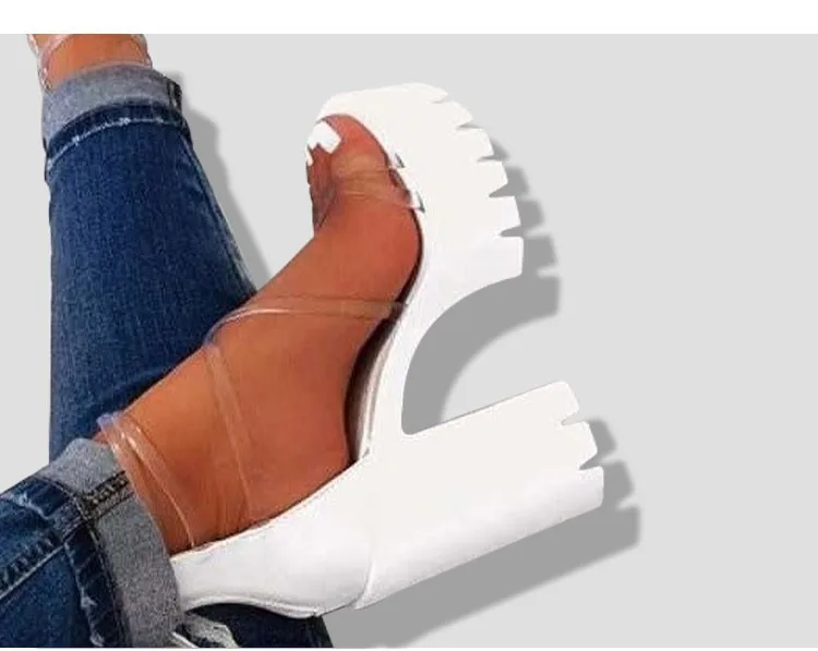 New Design One Line Buckle Ladies Shoes High Heel Sandal with Chunky Heels Open Toes, Black white orange
New Design One Line Buckle Ladies Shoes High Heel Sandal with Chunky Heels Open Toes, Black white orange