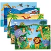 Cartoon Forest Animals Pattern Jigsaw Puzzle Paper 3D Puzzle Jigsaw