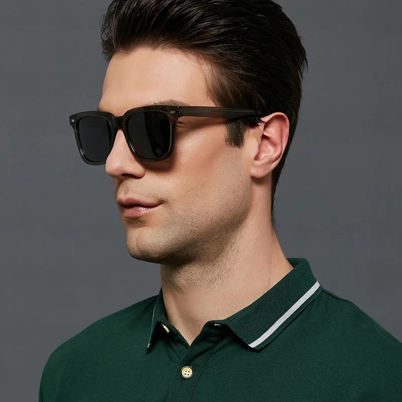 Fashionable manufacturing trendy sunglasses square men polarized high quality acetate sunglasses for men, Transparent
Fashionable manufacturing trendy sunglasses square men polarized high quality acetate sunglasses for men, Transparent