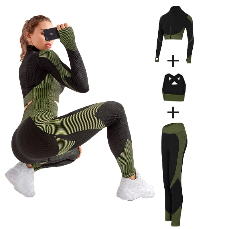 Seamless women yoga sets sport gym wear running clothes fitness yoga suit long sleeve yoga clothing, Customized color
Seamless women yoga sets sport gym wear running clothes fitness yoga suit long sleeve yoga clothing, Customized color
