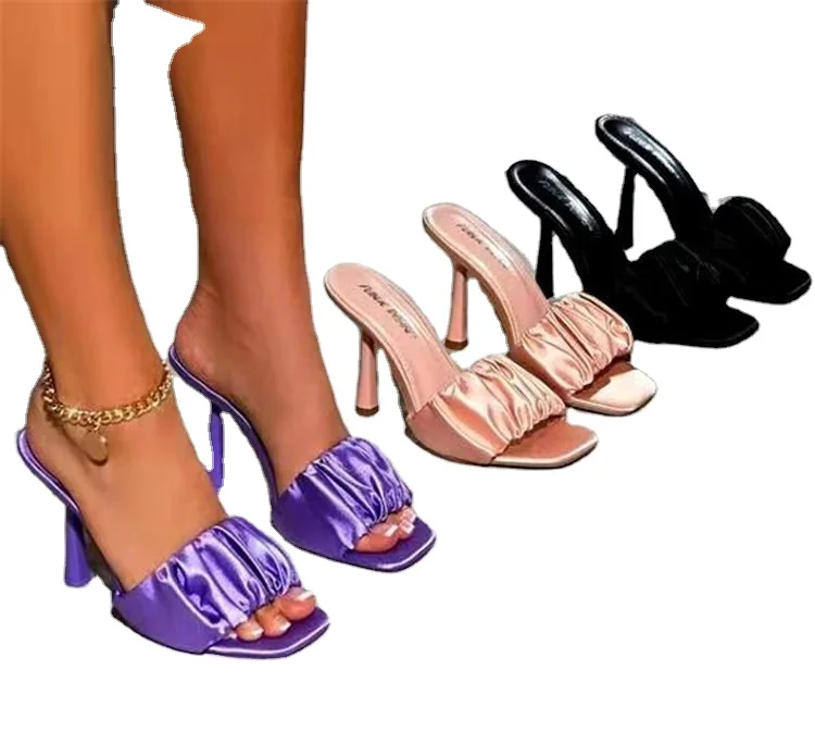 2021 fashion stylish casual elegant sexy satin square open toes ladies slippers high heeled womens sandals shoes latest
2021 fashion stylish casual elegant sexy satin square open toes ladies slippers high heeled womens sandals shoes latest