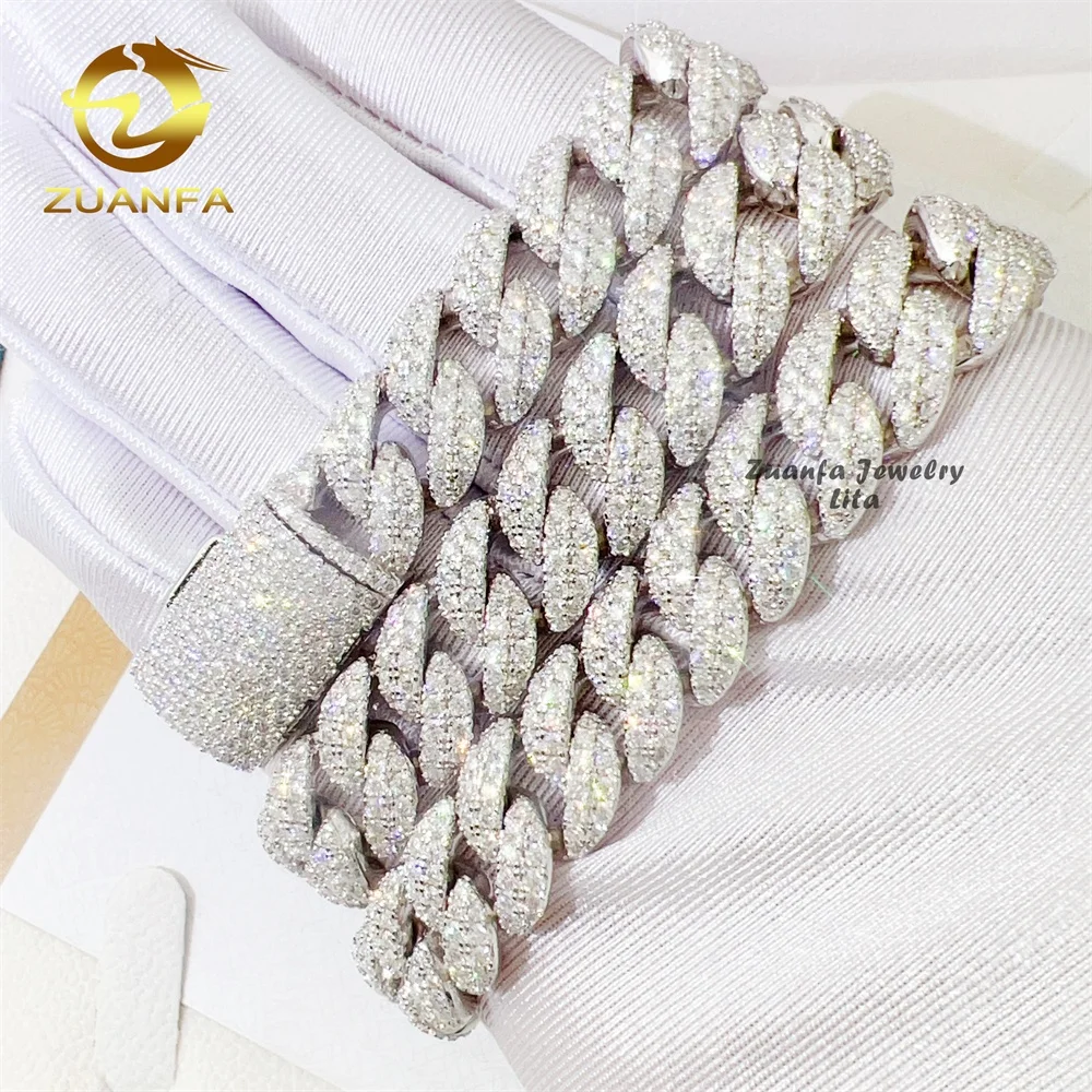 Custom hip hop jewelry iced out moon shape style moissanite diamond 925 sterling silver cuban link chain for men
Custom hip hop jewelry iced out moon shape style moissanite diamond 925 sterling silver cuban link chain for men
