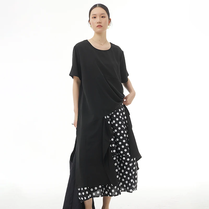 Manufacturer Wholesale Plus Size Women's T-shirts Summer New 2022 Short front and long back design Casual Blouse 81516
Manufacturer Wholesale Plus Size Women's T-shirts Summer New 2022 Short front and long back design Casual Blouse 81516