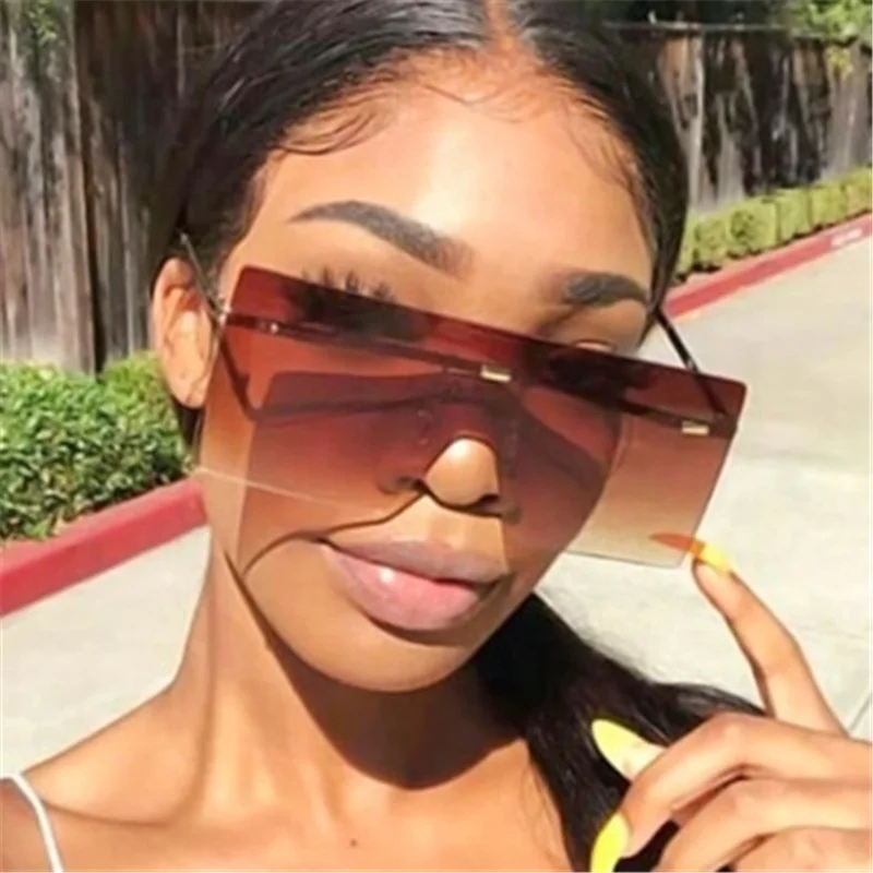 Oversized Sunglasses Women Retro Vintage Sunglasses Luxury Rimless Eyewear, 14 colors
Oversized Sunglasses Women Retro Vintage Sunglasses Luxury Rimless Eyewear, 14 colors