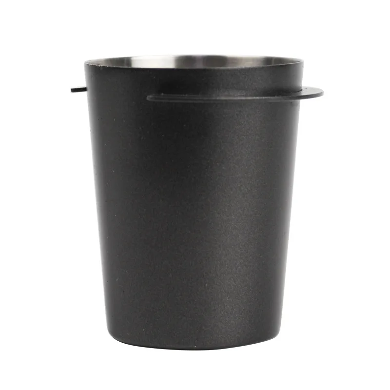 58mm Stainless Steel Powder Receiving Cup Coffee Dosing Cup Powder Feeder Coffee Machine Powder Cup, Black
58mm Stainless Steel Powder Receiving Cup Coffee Dosing Cup Powder Feeder Coffee Machine Powder Cup, Black