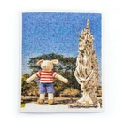 White Cloth Cotton And Cellulose Cloth Wholesale 70 Cellulose 30 Cotton Printed White Swedish Dish Cloth