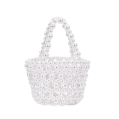 Mini Beaded Pearl Braided Handbag Crossbody Luxury Crystal Peal Woven Handbags/, 1 colors
Mini Beaded Pearl Braided Handbag Crossbody Luxury Crystal Peal Woven Handbags/, 1 colors