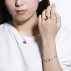 Wholesale 2019 Cute stainless steel glow in the dark moon necklace jewelry sets