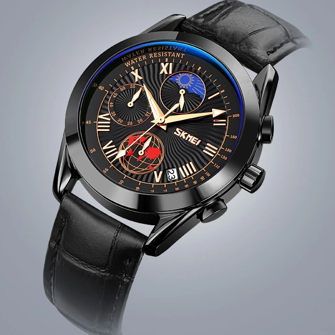 2022 SKMEI 9236 Mens Custom Stainless Steel Back Genuine Leather Quartz Japanese Quartz Movement Watch
2022 SKMEI 9236 Mens Custom Stainless Steel Back Genuine Leather Quartz Japanese Quartz Movement Watch