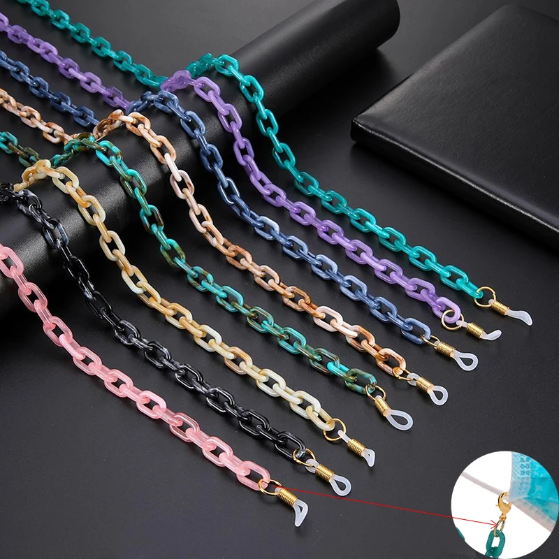 Fashion Solid Color Glasses Chain for Women Acrylic Sunglasses Lanyard Straps Cords Chic Eyeglasses Masked Holder Necklace Rope, As shown
Fashion Solid Color Glasses Chain for Women Acrylic Sunglasses Lanyard Straps Cords Chic Eyeglasses Masked Holder Necklace Rope, As shown