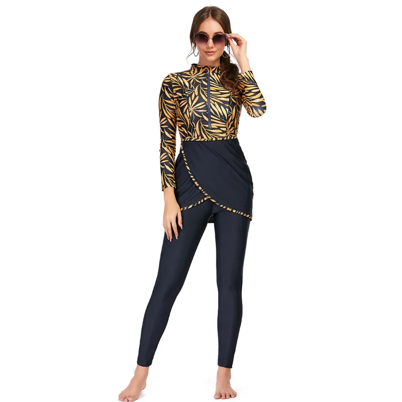 High Quality 3 Piece Swimsuit Long Sleeve Beachwear 2022 Fashion Modest Muslim Swimwear
High Quality 3 Piece Swimsuit Long Sleeve Beachwear 2022 Fashion Modest Muslim Swimwear