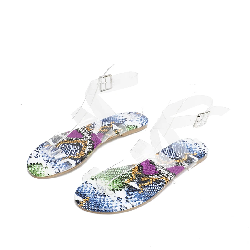 2020 factory direct free samples large size lady sexy flat transparent sandals, Transparent, snake pattern
2020 factory direct free samples large size lady sexy flat transparent sandals, Transparent, snake pattern