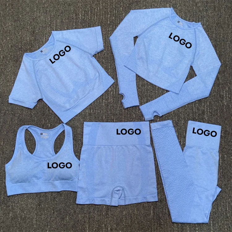 Wholesale Ladies Stretchy Running Training Fitness Womens Gym Leggings High Waist Seamless 5 Piece Yoga Set
Wholesale Ladies Stretchy Running Training Fitness Womens Gym Leggings High Waist Seamless 5 Piece Yoga Set