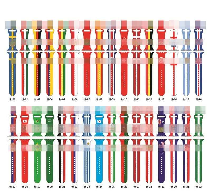 2022 New Products Rubber Sport I Printed Silicone Sublimation Watch Strap Band 7 6 41mm 45mm World Cup Wristband
2022 New Products Rubber Sport I Printed Silicone Sublimation Watch Strap Band 7 6 41mm 45mm World Cup Wristband