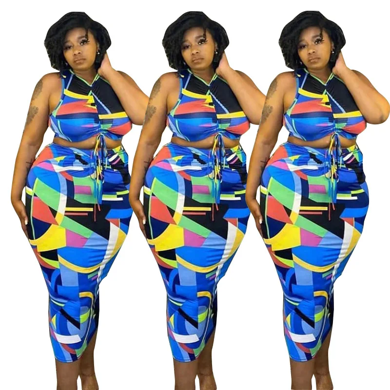 Wholesale Midi Casual 4Xl 5Xl Summer Bodycon Plus Size 2 Two Piece Long Tank Top Sleeveless Sexy Women Sublimation Rouched Dress
Wholesale Midi Casual 4Xl 5Xl Summer Bodycon Plus Size 2 Two Piece Long Tank Top Sleeveless Sexy Women Sublimation Rouched Dress