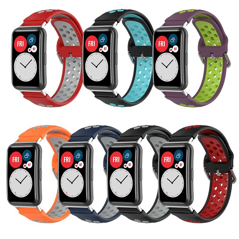 BOORUI silicone watch fit for huawei strap double color sport wristband for huawei watch fit band
BOORUI silicone watch fit for huawei strap double color sport wristband for huawei watch fit band