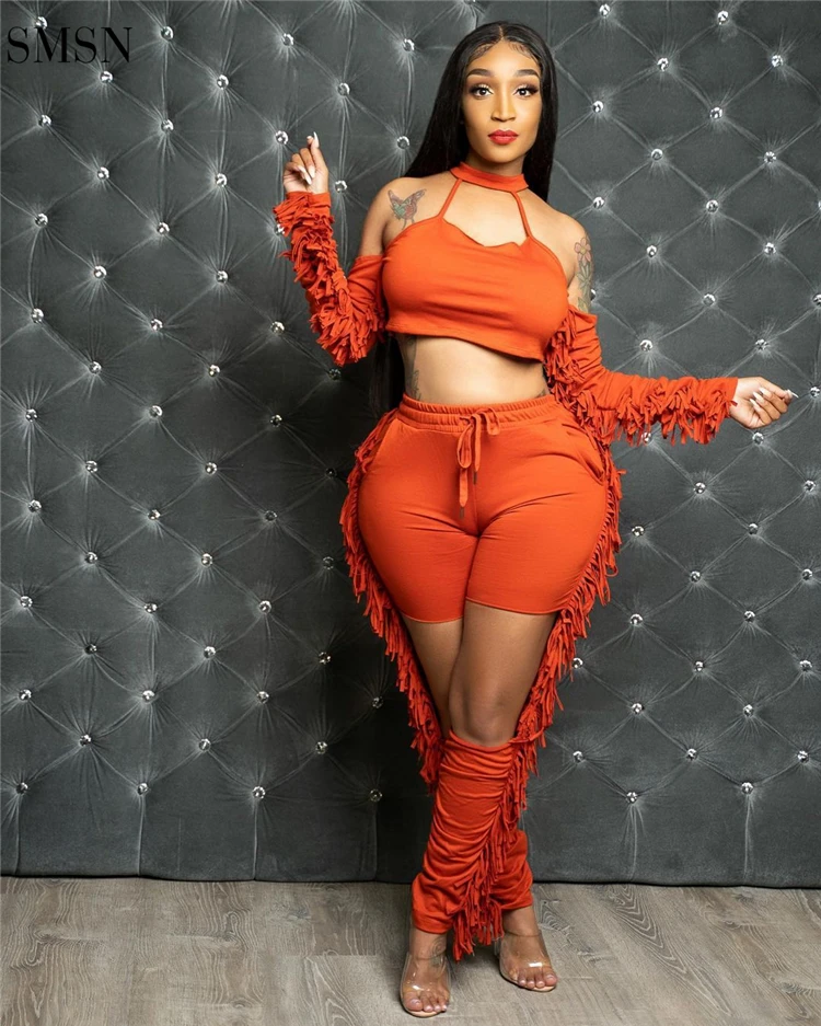 Good Quality Casual Elastic Tassels Halter Crop Top 2 Piece Set Solid Color Hollow Out Sexy Two Piece Sets Women
Good Quality Casual Elastic Tassels Halter Crop Top 2 Piece Set Solid Color Hollow Out Sexy Two Piece Sets Women
