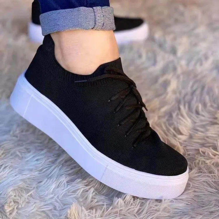 Autumn Women's Thick Soled Canvas Shoes Rise Lace Up Solid Color Board Shoes Sneaker, Colors
Autumn Women's Thick Soled Canvas Shoes Rise Lace Up Solid Color Board Shoes Sneaker, Colors