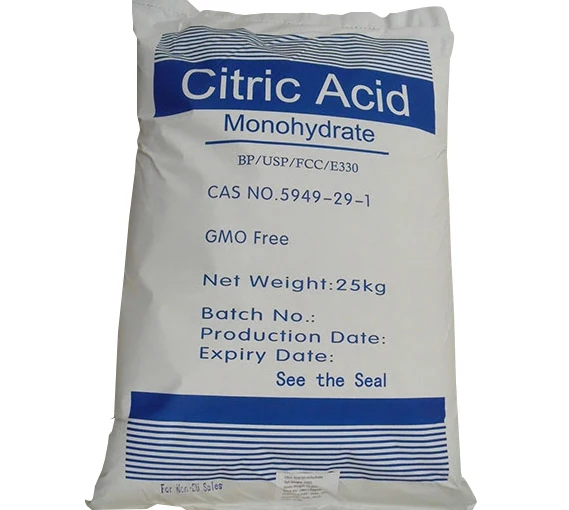 bp usp fcc e330 food grade organic citric acid monohydrate