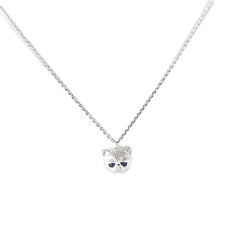 Women Super Creative 925 Sterling Silver Short Chain Choker Cute Cat Handmade Pendant Necklace, Silver color
Women Super Creative 925 Sterling Silver Short Chain Choker Cute Cat Handmade Pendant Necklace, Silver color