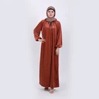 2019 new arrival fashion abaya dubai turkey muslim women red maxi dress