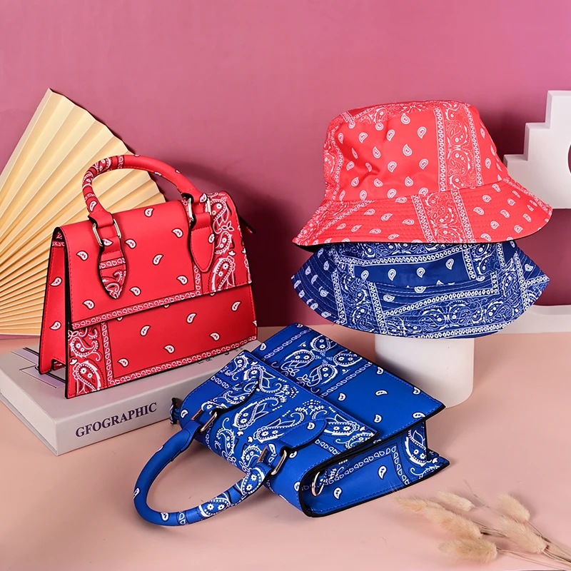 Wholesale Cashew Flower Pattern Crossbody Purses And Ladies Shoulder Handbags For Women Tide Messenger Bag Match Bucket Hat Sets, 3 colors
Wholesale Cashew Flower Pattern Crossbody Purses And Ladies Shoulder Handbags For Women Tide Messenger Bag Match Bucket Hat Sets, 3 colors