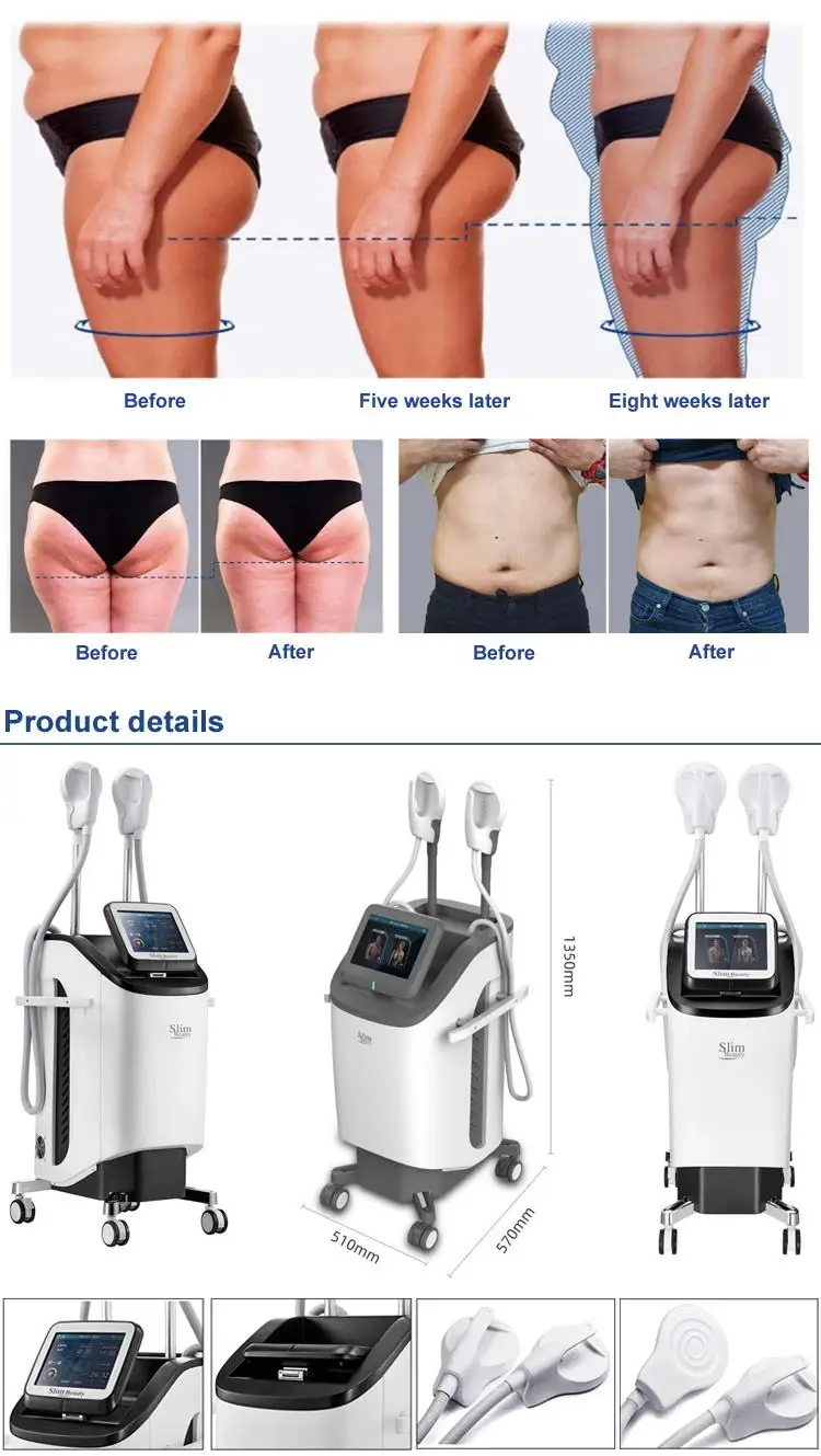 High-Intensity Focused Electro-Magnetic Technology for EMSlim Hi-Emt Beauty Weight Loss EMbodysculpting Slimming EM Slim Machine