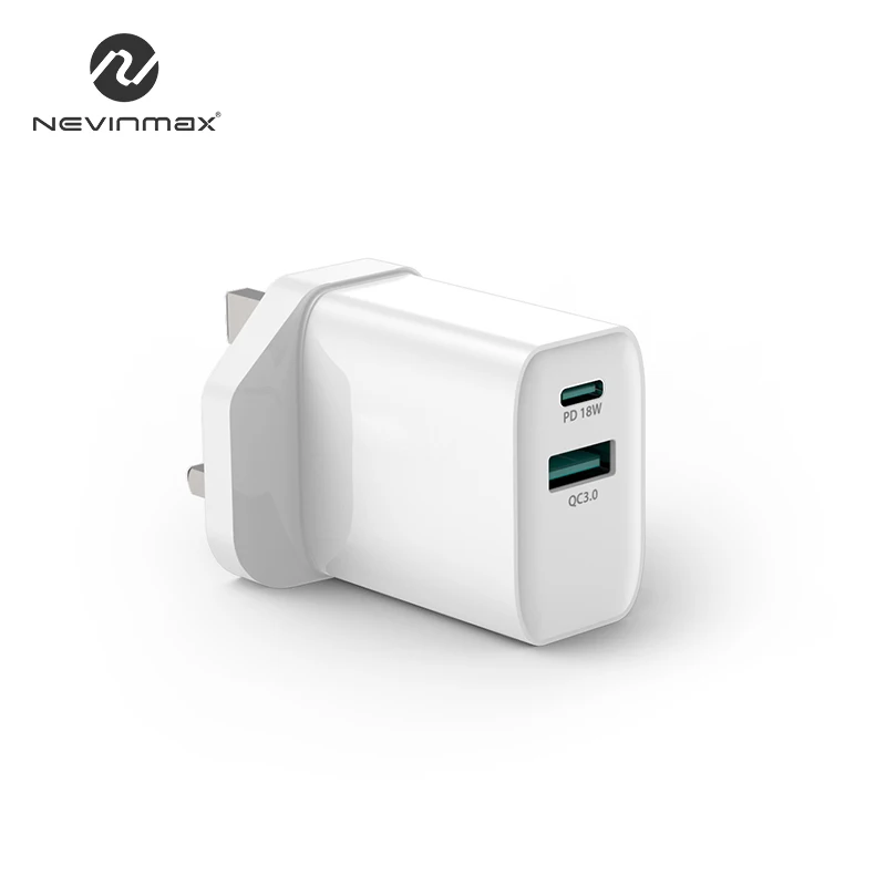 High Quality Charger 18W 3A USB-A USB-C Dual Port Adapter for Xiaomi Huawei Oppo Mobile Phone
High Quality Charger 18W 3A USB-A USB-C Dual Port Adapter for Xiaomi Huawei Oppo Mobile Phone