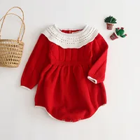 Fashion Baby Girl Red Knitted Jumpsuit Infant Baby Girl 1st Birthday Bodysuit Outfit Long Sleeve High Quality Wool Romper f
Fashion Baby Girl Red Knitted Jumpsuit Infant Baby Girl 1st Birthday Bodysuit Outfit Long Sleeve High Quality Wool Romper f
