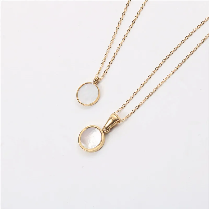 Joolim Jewelry 18K Gold Plated Round Shell Pendant Necklace Dainty Stainless Steel Necklace Trendy Jewelry
Joolim Jewelry 18K Gold Plated Round Shell Pendant Necklace Dainty Stainless Steel Necklace Trendy Jewelry
