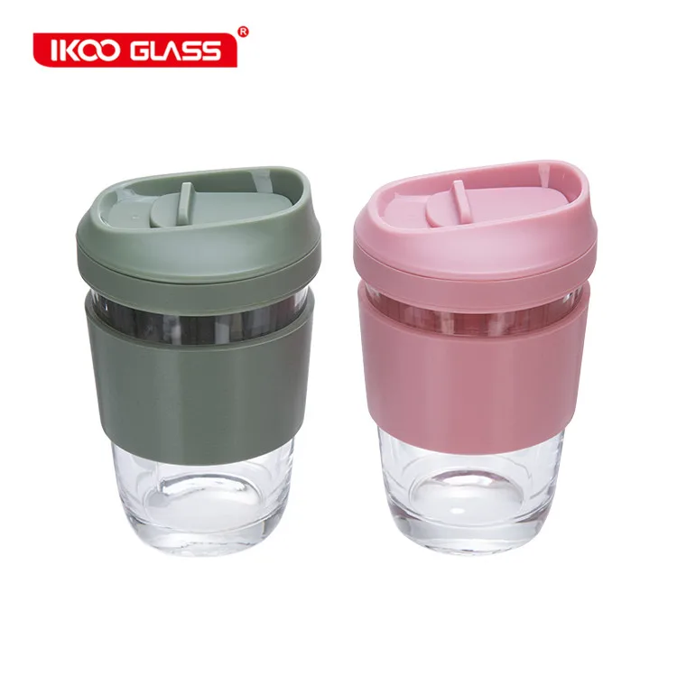 Fashion design eco friendly clear transparent reusable coffee glass cup with silicon sleeve
Fashion design eco friendly clear transparent reusable coffee glass cup with silicon sleeve
