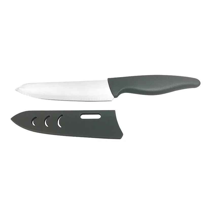 Stainless Steel Blades Fruit Chef Knife with Cover Black Guards and Handle Multi-functional Kitchen Knife
Stainless Steel Blades Fruit Chef Knife with Cover Black Guards and Handle Multi-functional Kitchen Knife