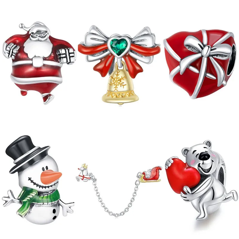 2020 New Coming 925 Sterling Silver Beads Pendant Christmas Charms For Bracelet Making
2020 New Coming 925 Sterling Silver Beads Pendant Christmas Charms For Bracelet Making