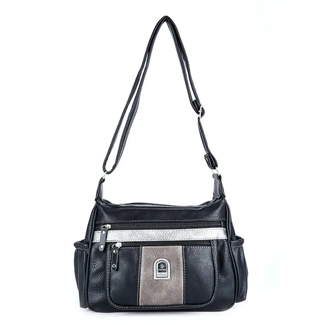 Hot Sale popular Custom Female Genuine Leather Cross-body Bag,Fashion Single-shoulder Hand Bag, Black as the main material-gray brown as the match-iron gray
Hot Sale popular Custom Female Genuine Leather Cross-body Bag,Fashion Single-shoulder Hand Bag, Black as the main material-gray brown as the match-iron gray