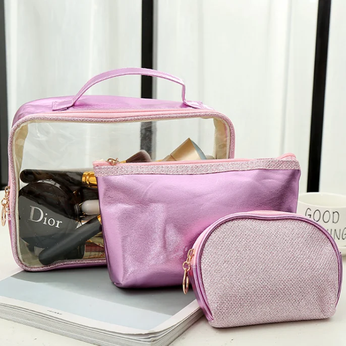 Wholesale Fashion Potable Transparent Light Makeup Bag For Cosmetic, Pink, blue, black, silver
Wholesale Fashion Potable Transparent Light Makeup Bag For Cosmetic, Pink, blue, black, silver