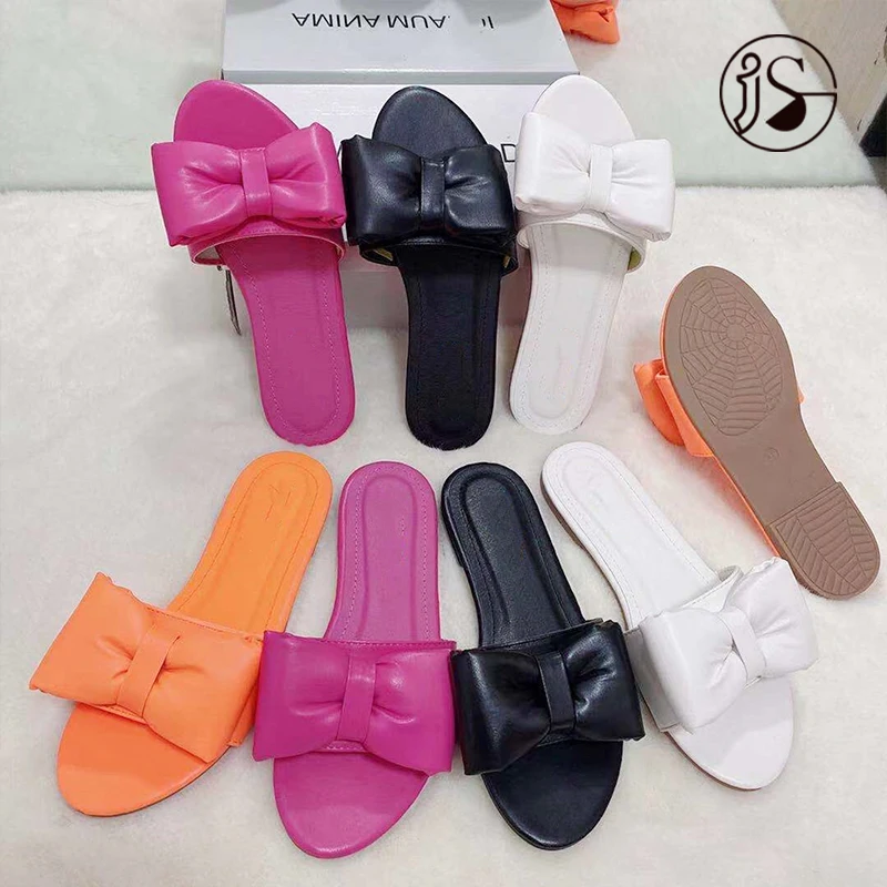 Bow decoration flat bottom Slippers for ladies Slides women Female slippers, Picture
Bow decoration flat bottom Slippers for ladies Slides women Female slippers, Picture