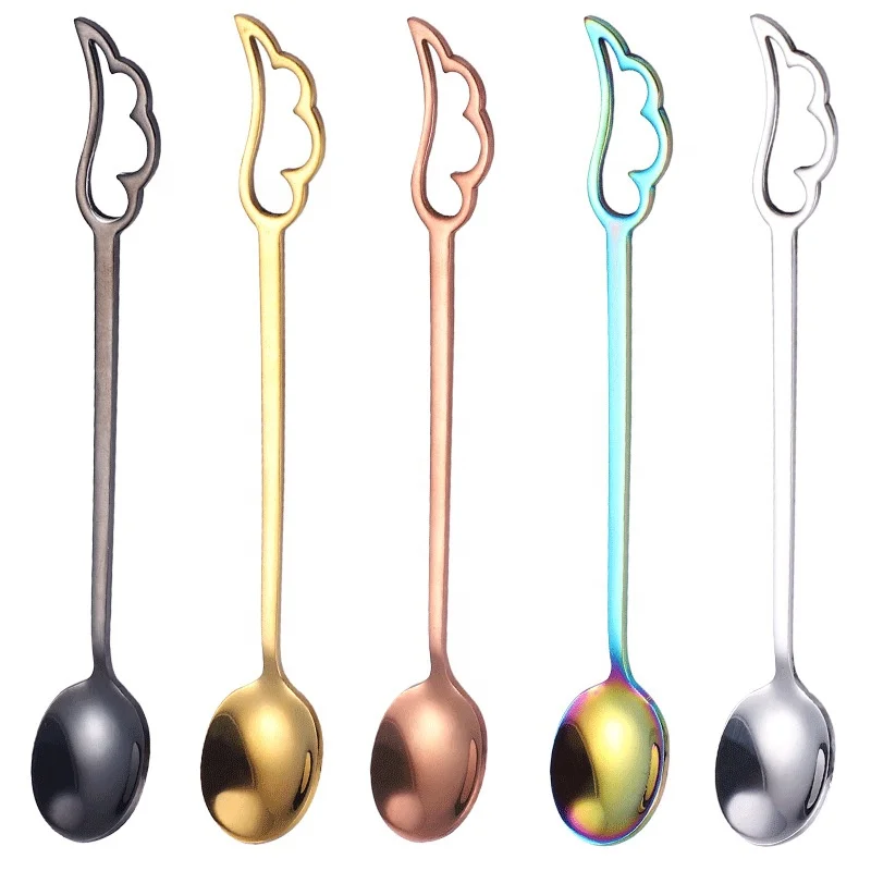 Stainless Steel Spoon Creative Wing Spoon Coffee Stirring Spoon Christmas Gift Kitchen Accessories Tableware
Stainless Steel Spoon Creative Wing Spoon Coffee Stirring Spoon Christmas Gift Kitchen Accessories Tableware