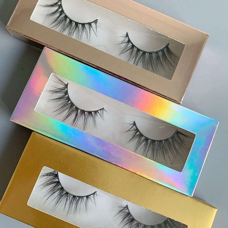 Wholesale holographic lash boxes magnetic paper flip eyelash packaging box custom with your logo, Natural black
Wholesale holographic lash boxes magnetic paper flip eyelash packaging box custom with your logo, Natural black